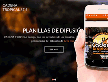 Tablet Screenshot of cadenatropical.com.ar
